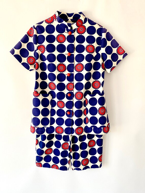 Vintage Maternity Shorts and Top / Vintage 60s Mat
