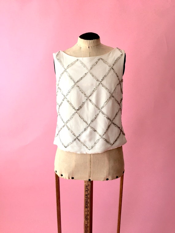 Vintage Suzy Perette New York Beaded Tank
