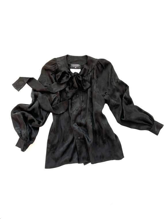 Chanel Double Breasted Silk Blouse