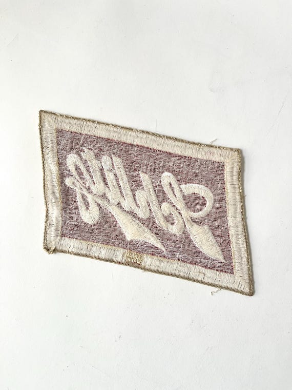 Vintage Embroidery Patch Schlitz Beer Red White A… - image 3