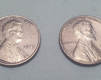Lincoln Cent 1975 - 1977 -  2 pieces