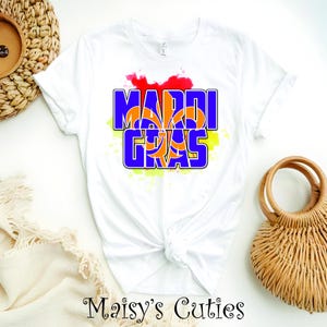 Mardi Gras Direct To Film (DTF) Transfer, T-Shirt Transfer, Hat Transfer, Apparel Transfer, Heat Press Transfer