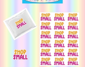 Shop Small Packaging Stickers * Vinyl Sticker * Packaging Sticker Sheet * Small Business Packaging * Shop Stickers