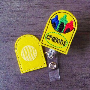 Buntstifte Id Badge Reel Topper (wählen Sie zwischen nur Badge Topper oder Badge Topper mit Ihrer Wahl der Ausweisrolle)