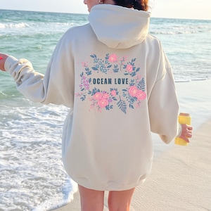 Summer Hoodie for Women, Ocean Love Beach Hoodie, Trendy Ocean Sweatshirt, Beach Vibes Hoodie, Cute Beach Hoodies, Sunsets Shirt, Gift
