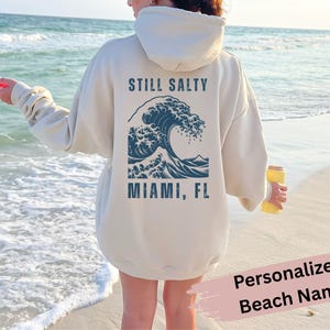 Summer Hoodie for Women, Still Salty Beach Hoodie, Ocean Vibes Sweatshirt, Cute Beach Hoodie, Retro Beach Hoodies, Beach Vibes Cute Hoodies