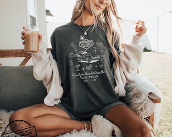 Las Vegas Bachelorette Shirt, Custom Raccoon Casino Tee, Retro Social Club Bach Shirt, Cocktail Party Gift, Bridesmaid Trip Favor Checkered