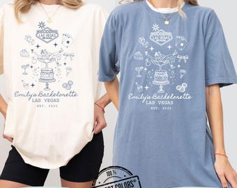 Las Vegas Bachelorette Shirt, Custom Line Art Casino Tee, Retro Social Club Bach Shirt, Cocktail Party Gift, Bridesmaid Trip Favor Checkered