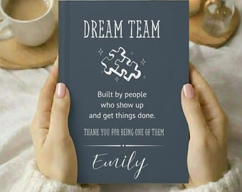 Personalized Team Journal Appreciation Gift for Coworkers &Employees,Team Thank You Notebook,Corporate Office Gift for Staff,Boss,Colleagues