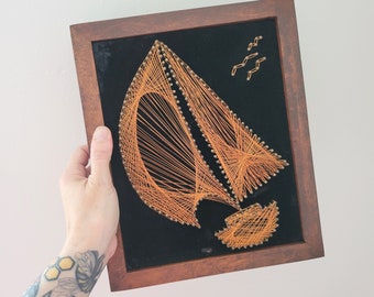 Vintage Brooklyn Bridge Bernard Buffet Litho Print Framed 1958 MCM