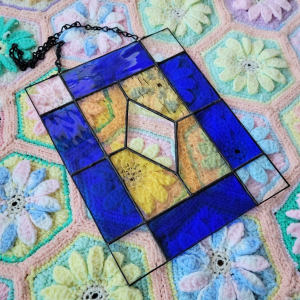 Clear Leaded Glass Panel Etsy