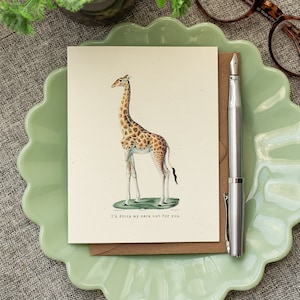 Funny Giraffe Friendship Card: Supportive Encouragement