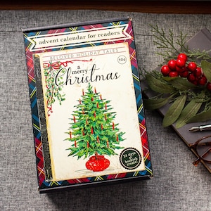 Christmas Advent Calendar Box for Readers - Bookish Advent Gift for Readers - Christmas Countdown for Book Lovers