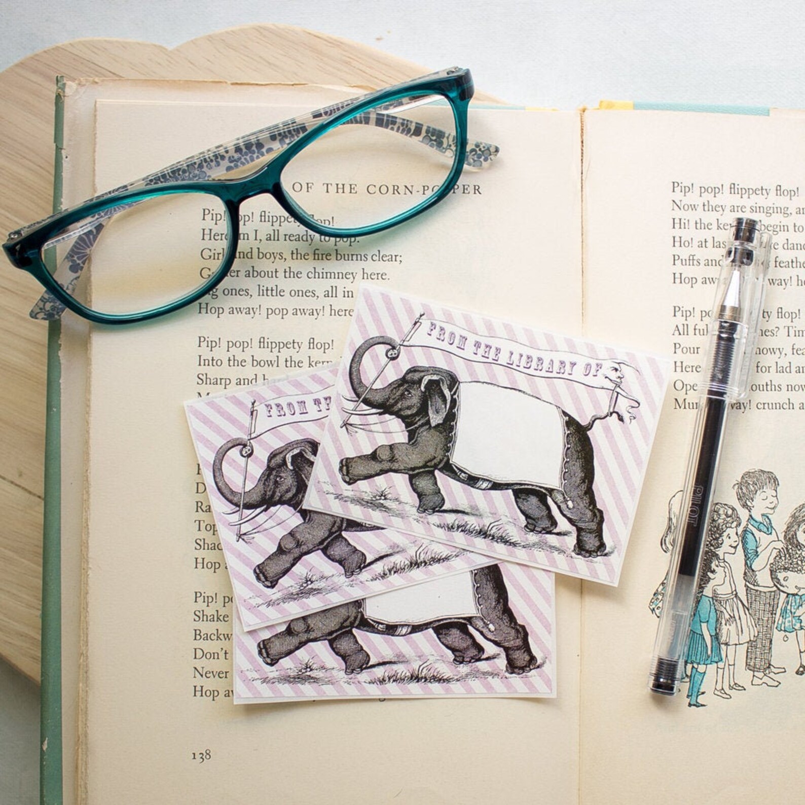 Bookplate Stickers for Kids Personalized Book Plates for Etsy