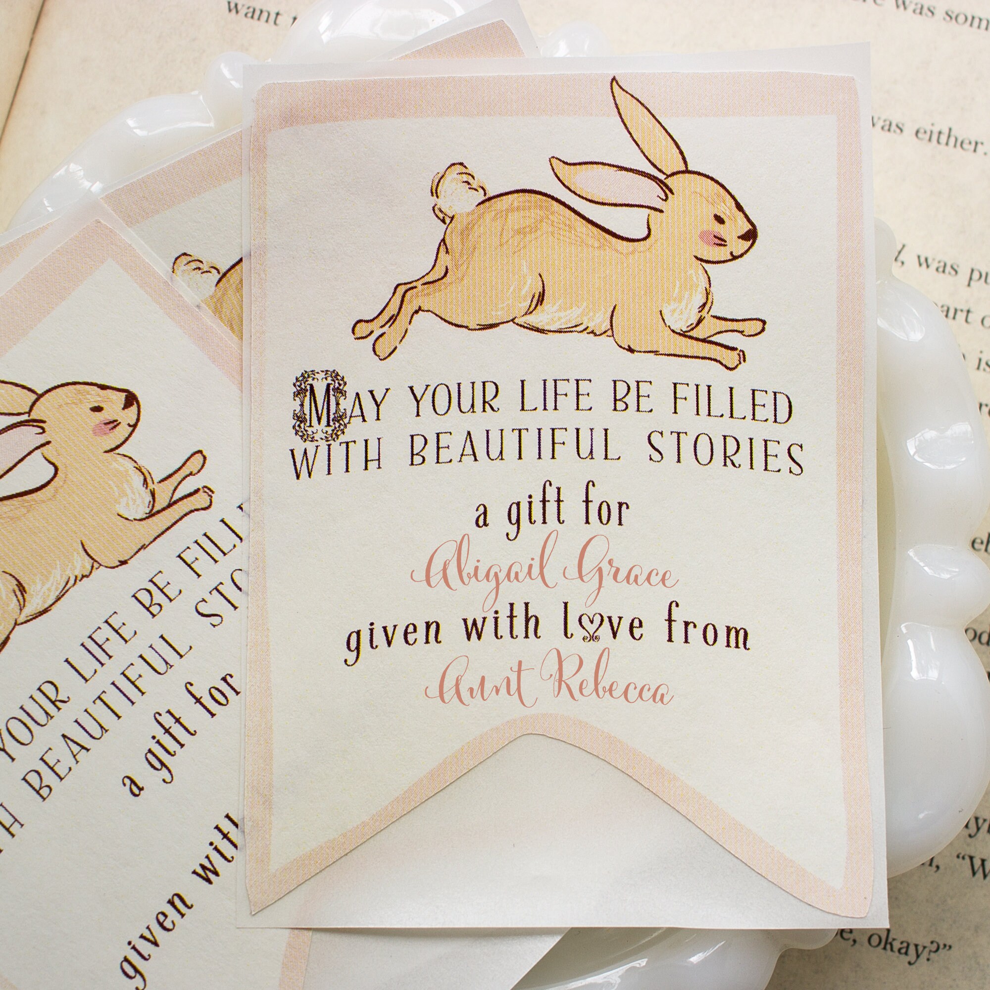 Baby Shower Bookplates Baby Girl Book Plate Kids Bookplate Etsy