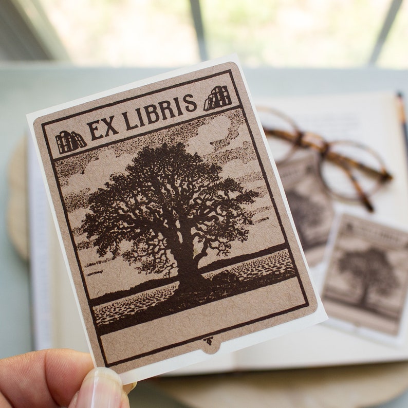 Ex Libris Book Plate Sticker Personalized Anniversary Gift - Etsy