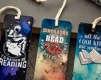 Metal Bookmark Set, Bookmarks for Kids, Astronaut, Bookish Gifts, Kids Gift