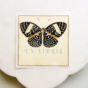 Butterfly Bookplate Set Personalized Book Plate Stickers Ex Libris Customized Book Labels Bookish Gift for Wife image 8