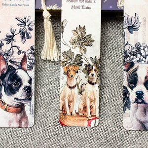 Dog Bookmark Set , Metal Bookmark , Bookish Gift , Book Club Gift , Set of 3 Handmade Book Marks , Gift for Dog Lovers image 3