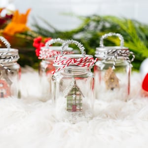 Mason Jar Christmas ornament miniature farmhouse Christmas decor image 6