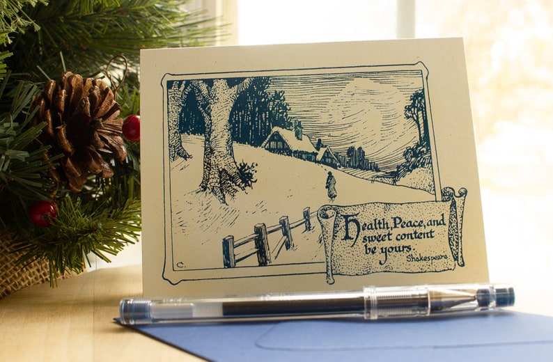 Christmas Cards Boxed Set Literary Christmas Card Book Etsy