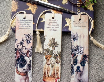 Metal Bookmark, Boston Terrier, Brainy Quote, Birthday Gifts for Mom
