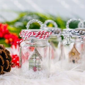 Mason Jar Christmas ornament miniature farmhouse Christmas decor image 10