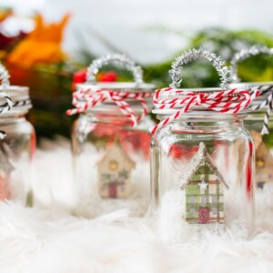 Mason Jar Christmas ornament miniature farmhouse Christmas decor image 4