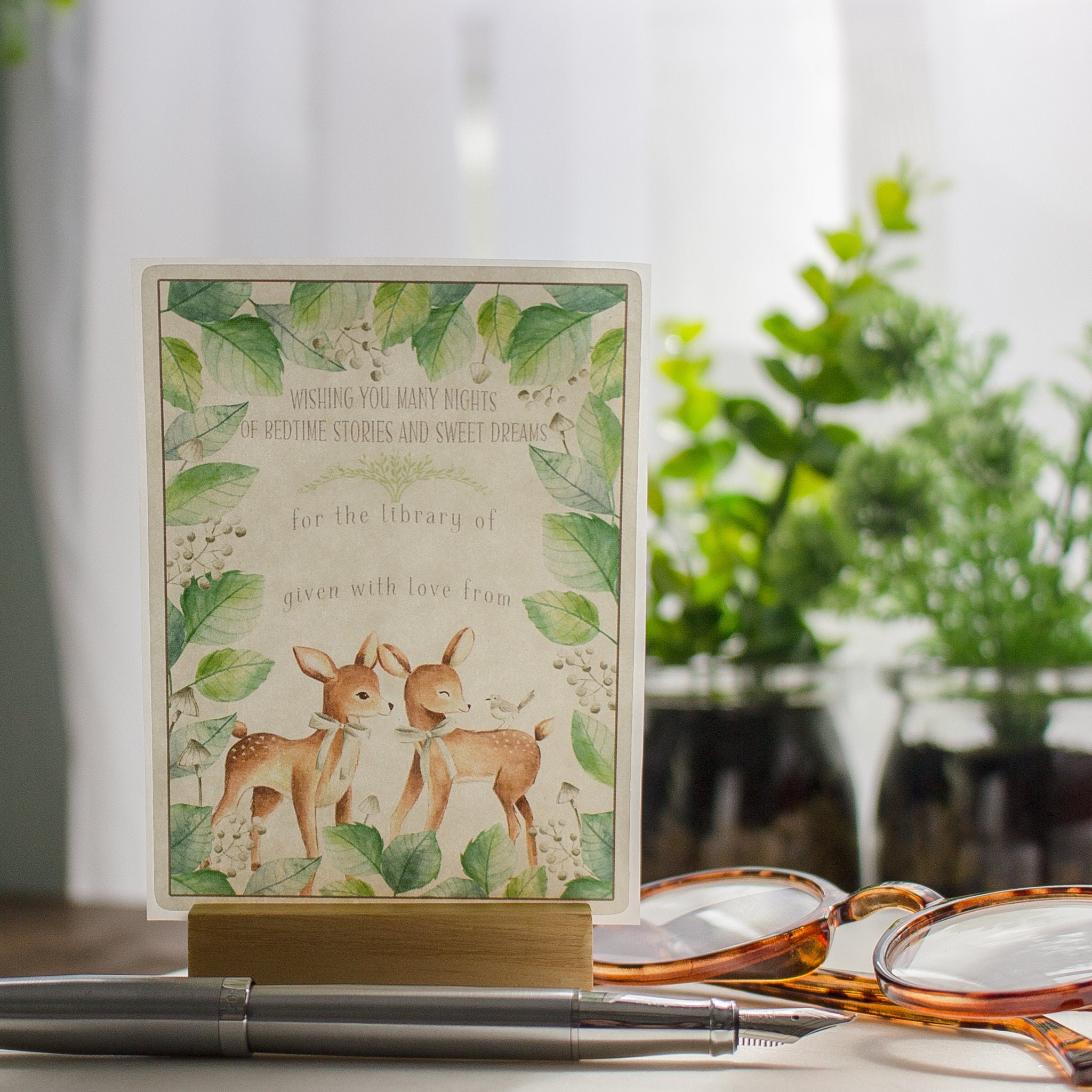 Baby Shower Keepsake Gift Bookplate Personalized Newborn Etsy