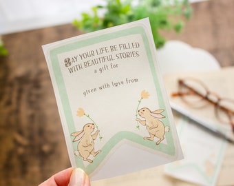 Bunny Bookplate Sticker Set – Bookish Baby Shower Gift