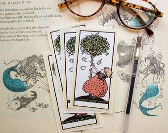 Vintage Storybook Style ABC Bookplate Stickers, Blank Book Labels for Kids, Classroom Bookplates