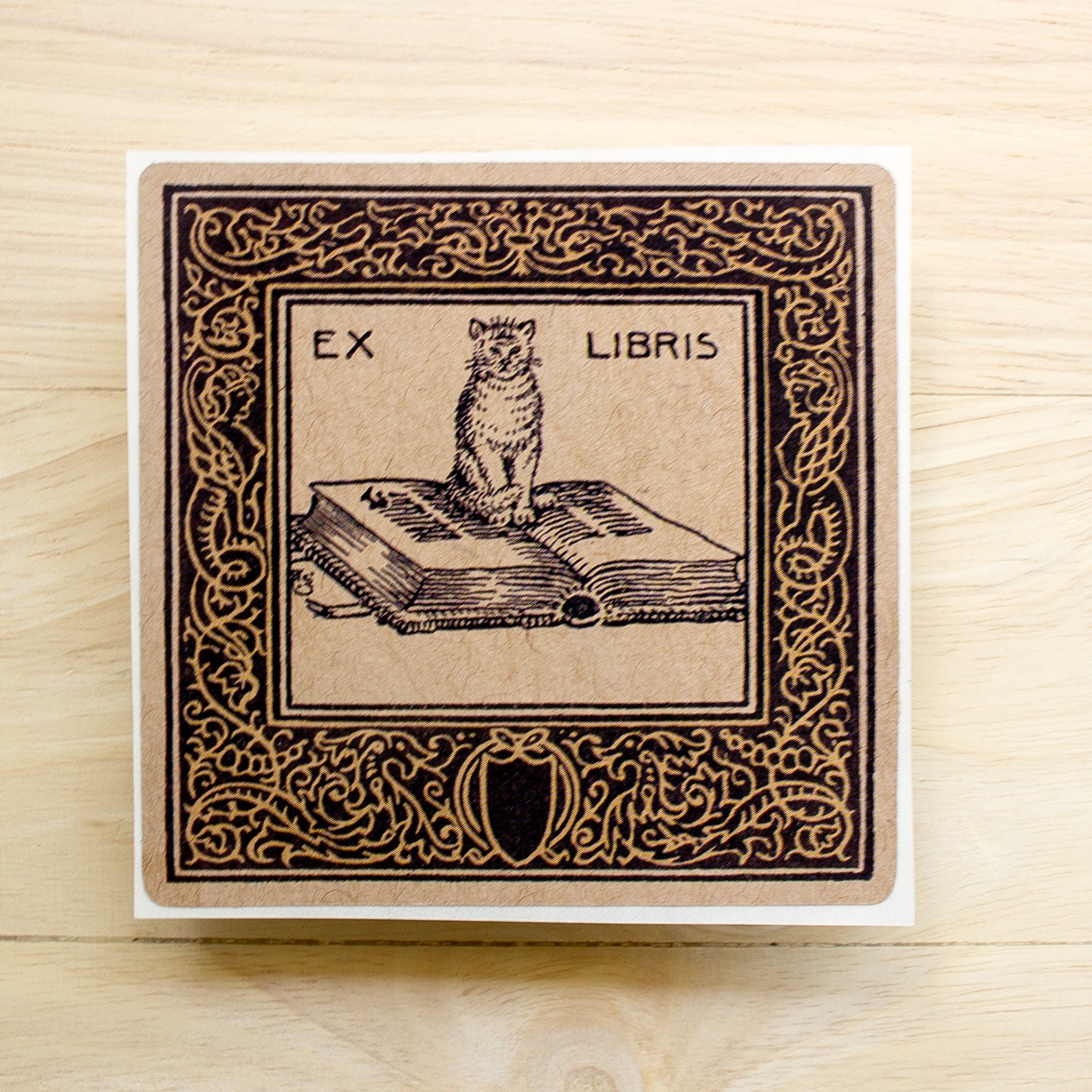 Cat book plates bookplate stickers Ex Libris bookplates | Etsy