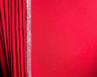 Red | 14 Count Aida | Finished Edges