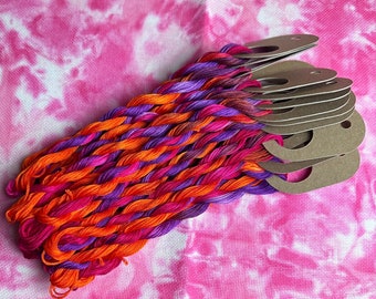 Mountain Sunset | Hand Dyed Floss | 6 Strand DMC Floss