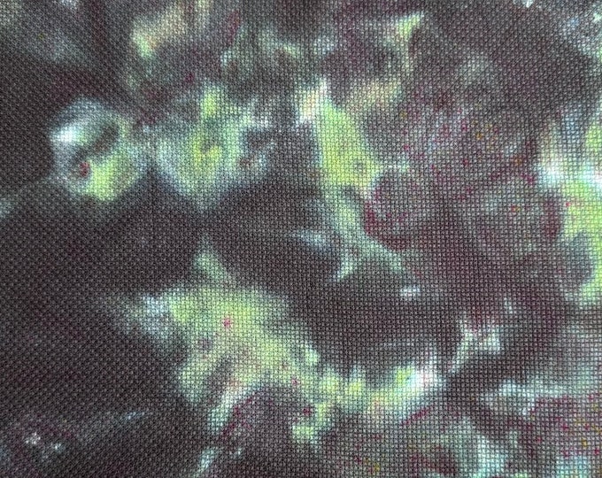 Spooky Frog | Hand Dyed Aida | Made To Order