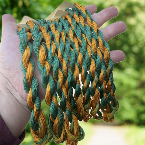 Sunflower Fields | 6 Strand DMC Cotton Floss | Hand Dyed Floss