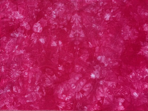 Hibiscus| Hand Dyed Aida | Made To Order