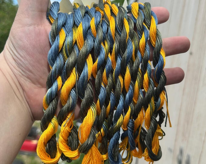 Van Gogh’s Dream | 6 Strand DMC Cotton Floss | Hand Dyed Floss