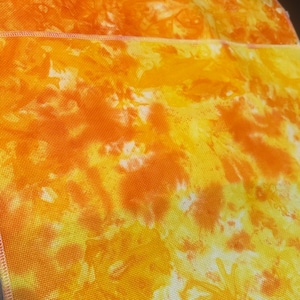 Tangerine Sky | Hand Dyed Aida