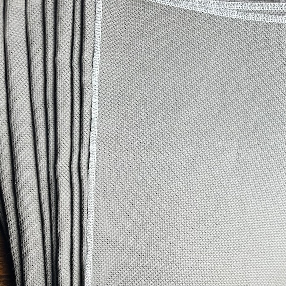 Grey | 14 Count Aida | Finished Edges