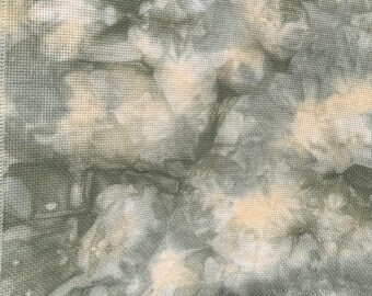 Sage & Cream | Hand Dyed Aida