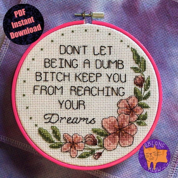 Reach Your Dreams | Cross Stitch Pattern | PDF Instant Download