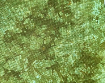 Fondo della palude / Tela Aida tinta a mano / Realizzata su ordinazione