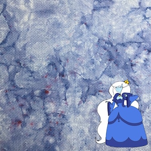 Ice Queen | Hand Dyed Aida