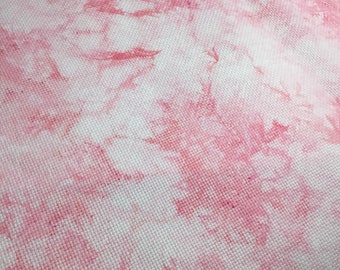 Blush | Hand Dyed Aida, Linen & Evenweave