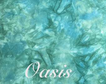 Oasis | Hand Dyed Aida, Linen & Evenweave