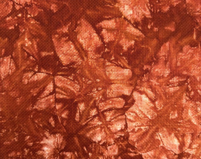 Rust | Hand Dyed Aida | Made To Order