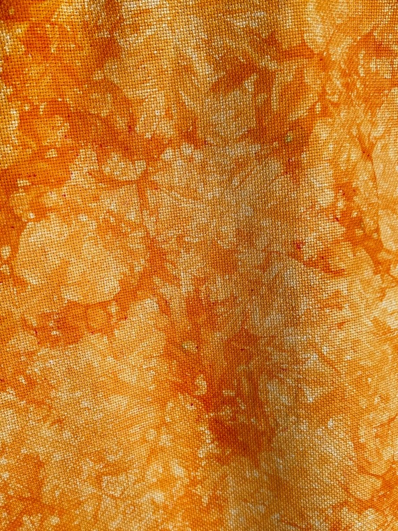 Pumpkin Guts | Hand Dyed Aida