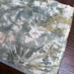 Sage & Cream | Hand Dyed Aida