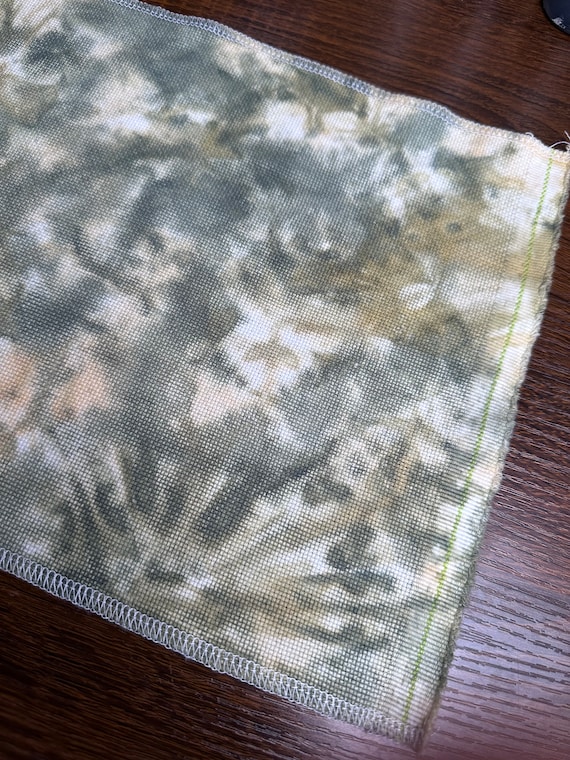 Sage & Cream | Hand Dyed Aida